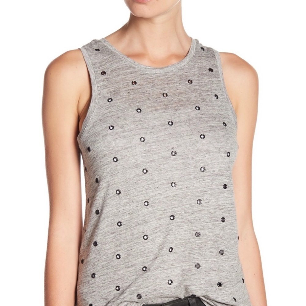 NWOT PAIGE Mikaela Crewneck Linen Tank